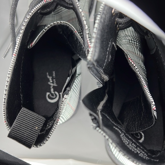 C Comfort Plaid Boots sz 10M - Picture 6 of 7